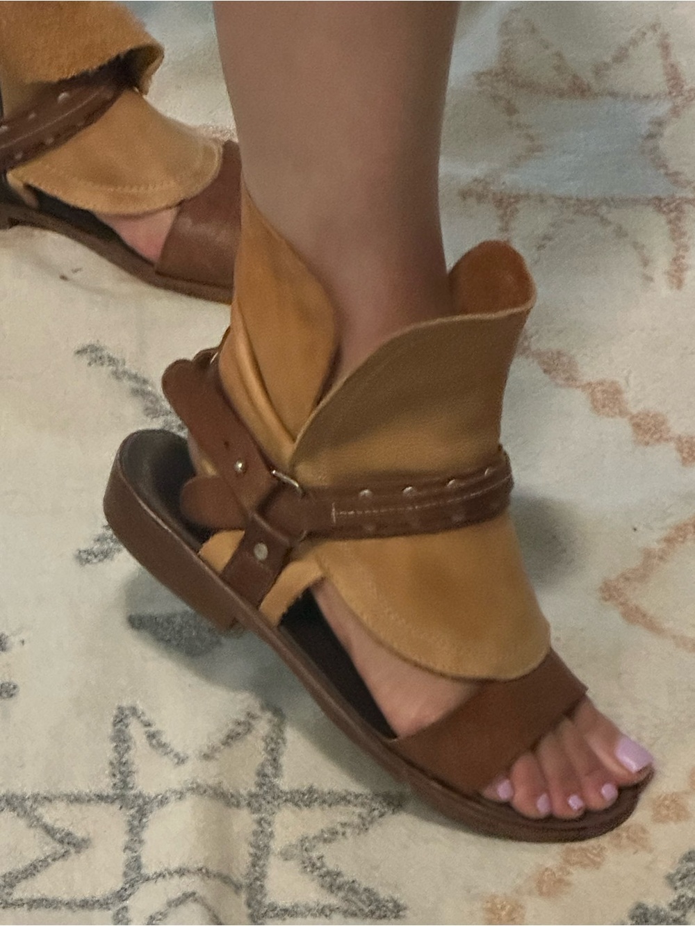 FREE PEOPLE Women’s BOHO western sandal sz 38